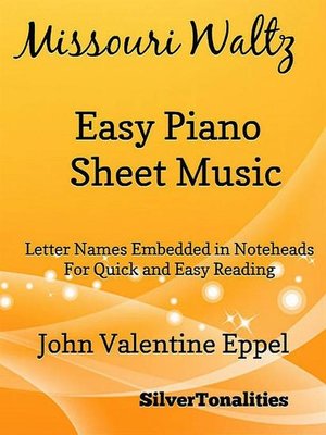 cover image of Missouri Waltz Easy Piano Sheet Music